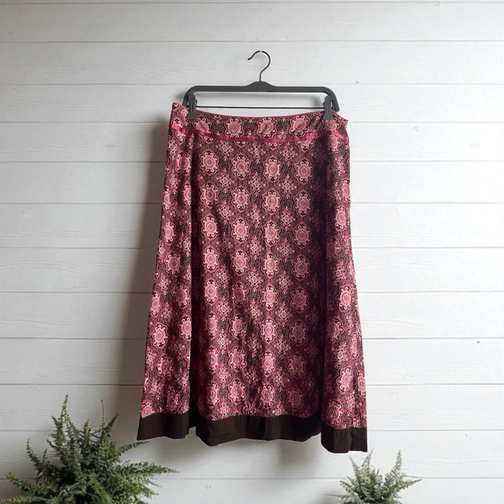 SOLD Linden Hill Women’s Size 14 Midi A-line Skirt - Picture 3 of 11